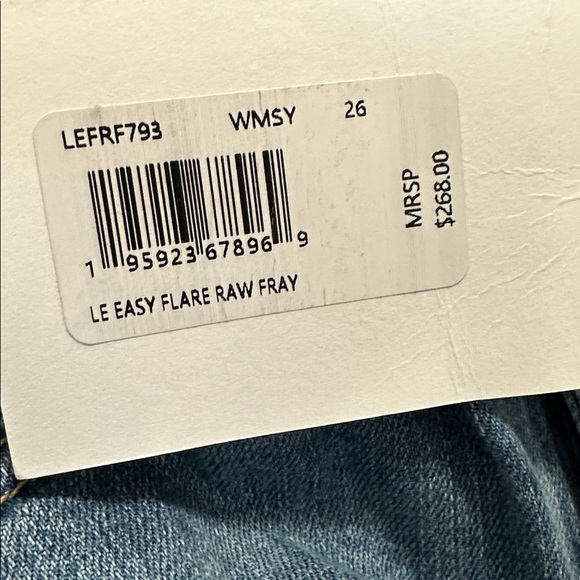 🌴 NWT Frame Le Easy Flare High Rise Jeans - Picture 6 of 6